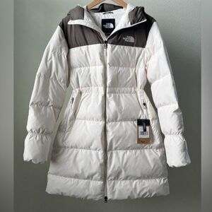 The North Face Women's Explore Farther Down Parka WHITE GRAY Sz XXL NWT $300